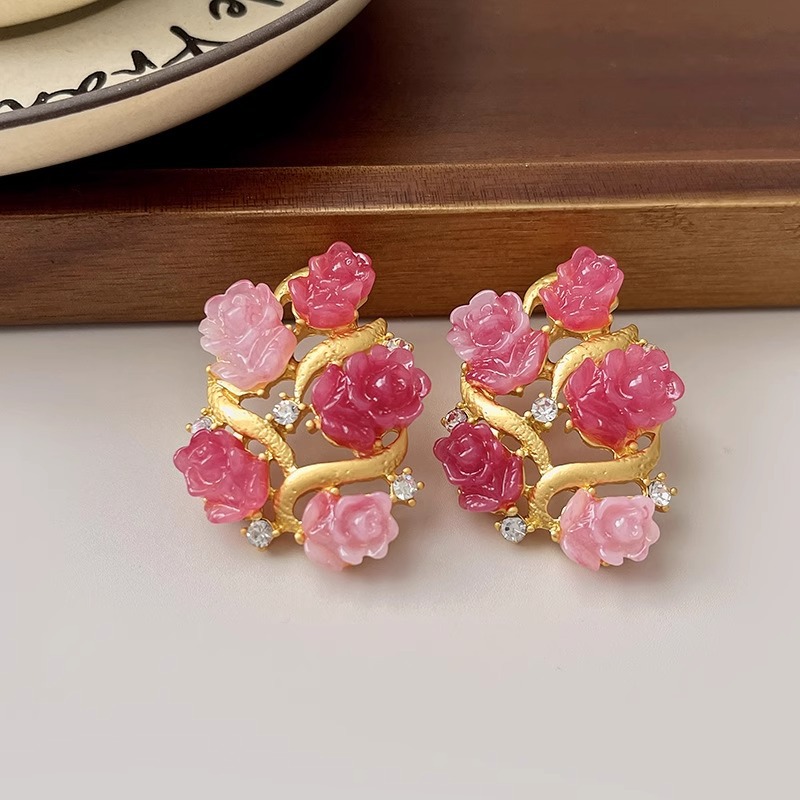 Pendientes De Flores De Aleación