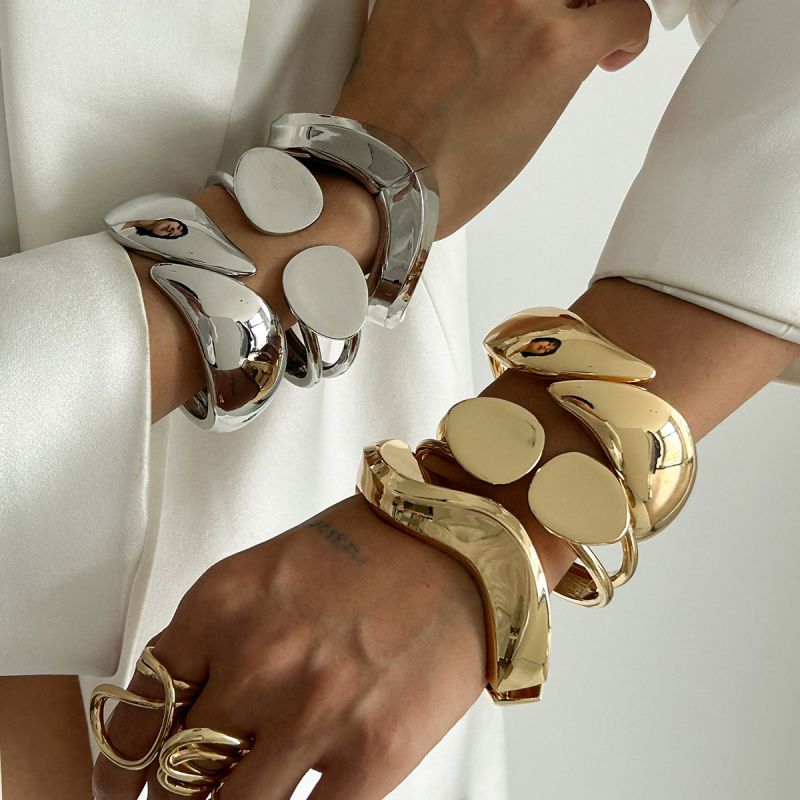 Pulsera Irregular De Aleación