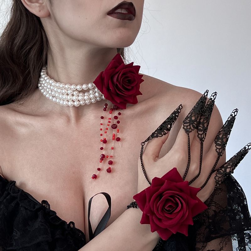 Pulsera De Encaje De Flores De Aleación