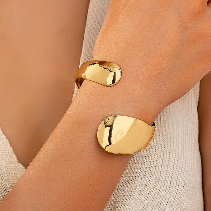 Pulsera Redonda Lisa De Aleación