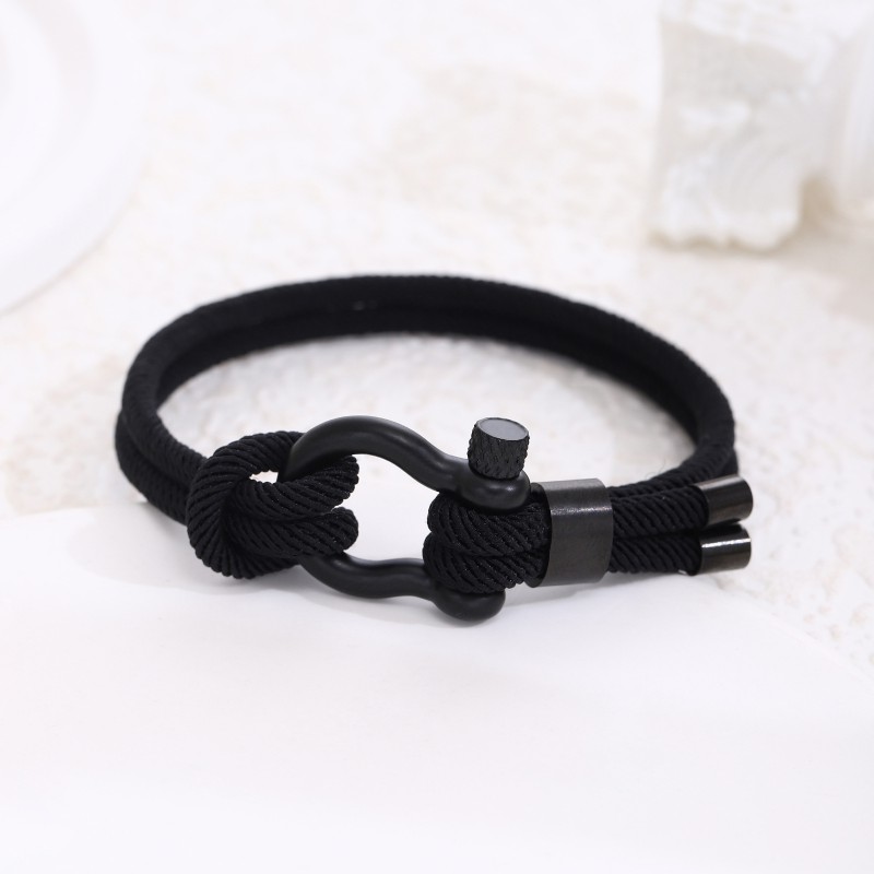Pulsera Milanesa De Acero Inoxidable Con Hebilla De Herradura Para Hombre