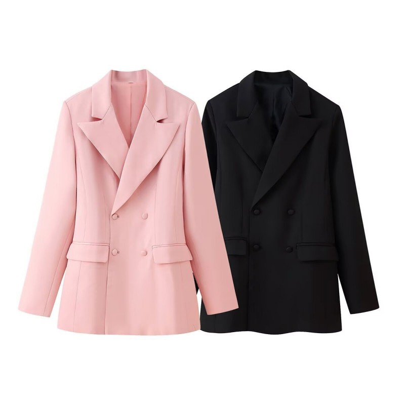 Chaqueta De Traje Con Solapa Y Botones