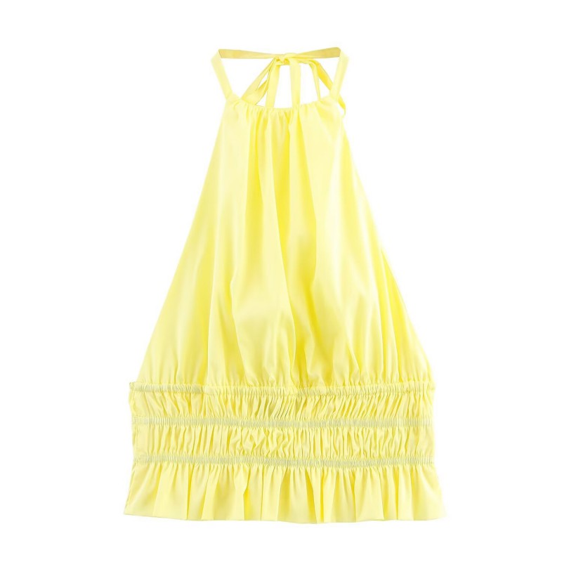 Chaleco De Poliéster Con Cuello Halter