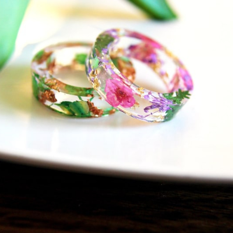 Anillo Redondo Impreso En Resina