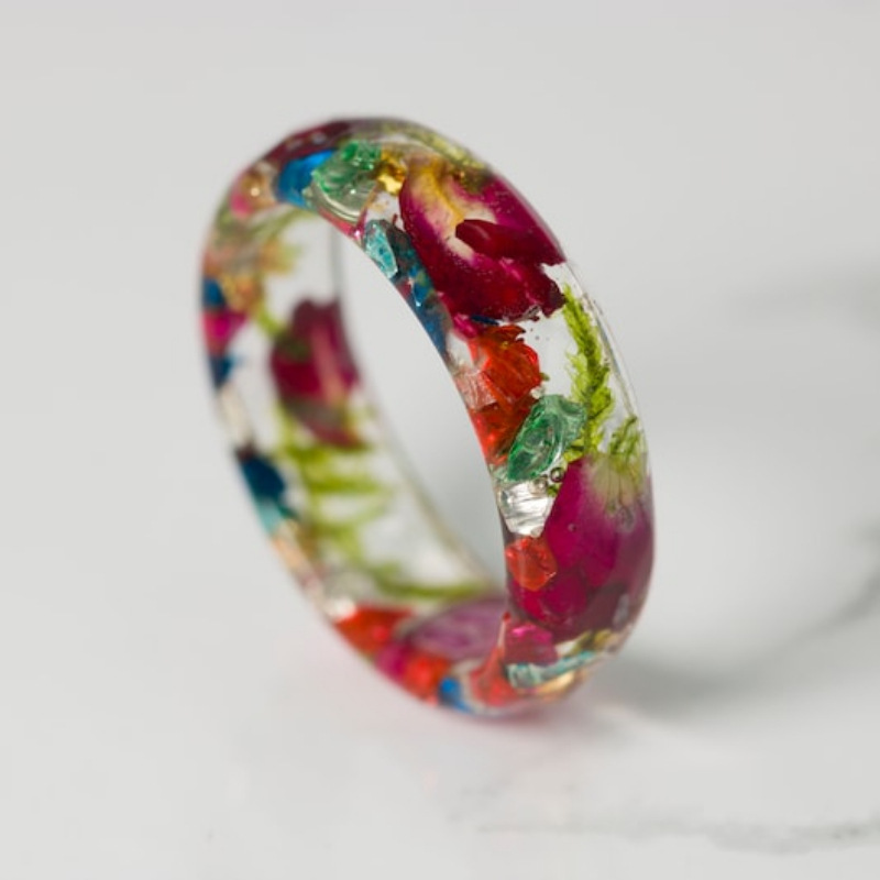 Anillo Redondo Impreso En Resina