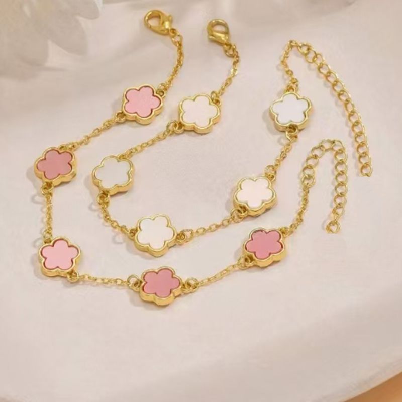 Pulsera De Flores De Metal