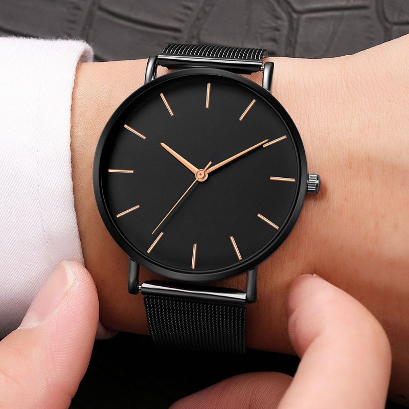Reloj Redondo De Aleación Para Hombre.