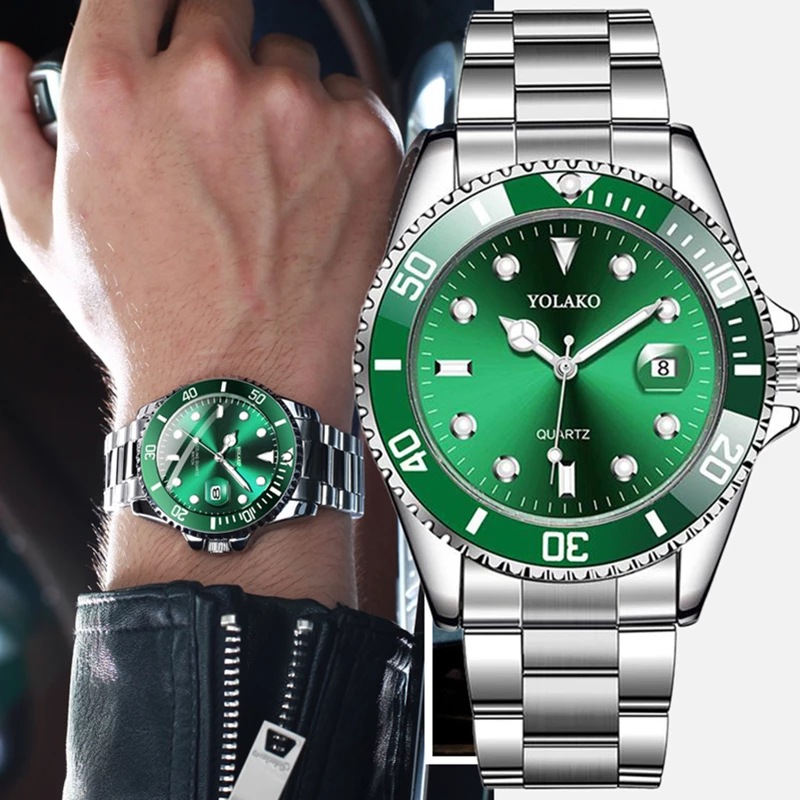 Reloj Redondo De Aleación Para Hombre.