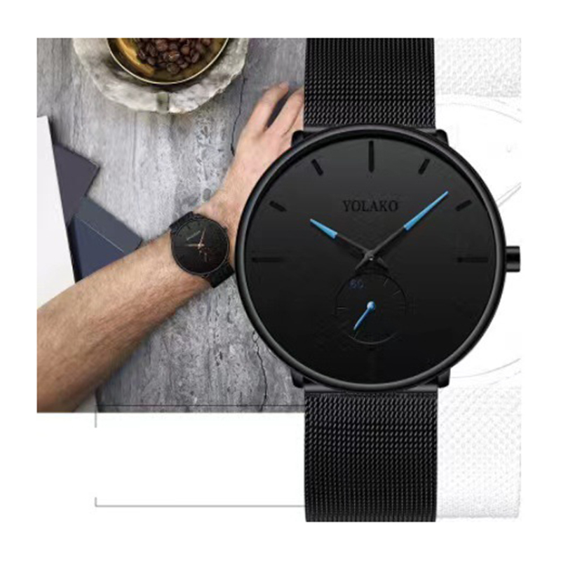 Reloj Redondo De Aleación Para Hombre.