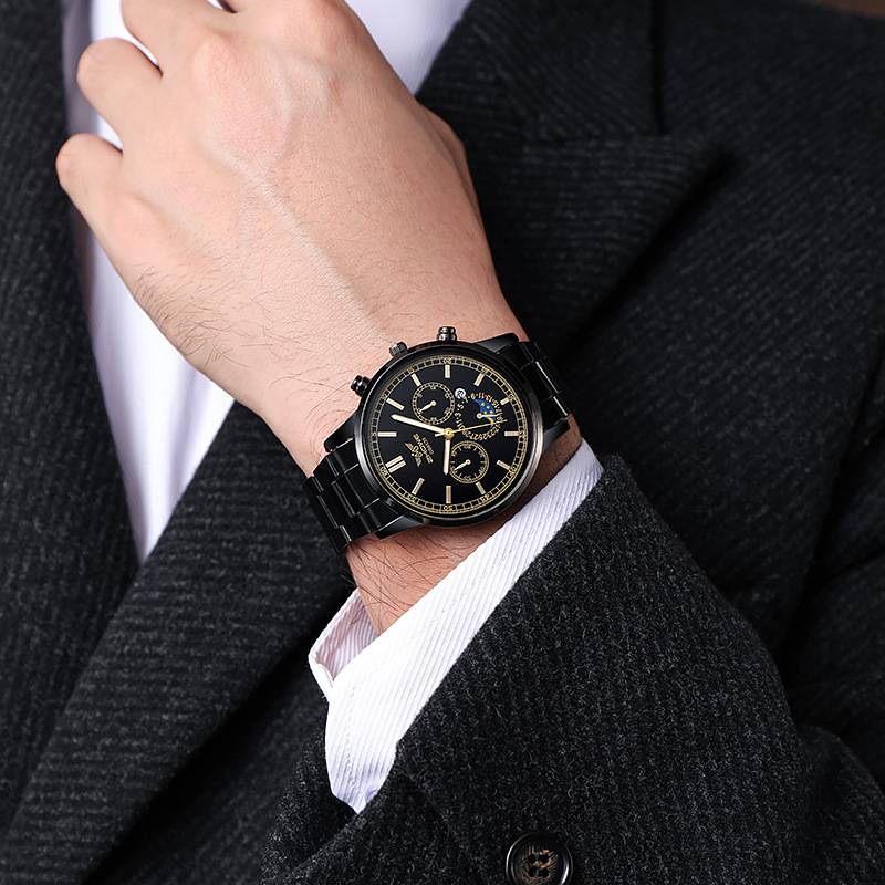 Reloj Redondo De Aleación Para Hombre.