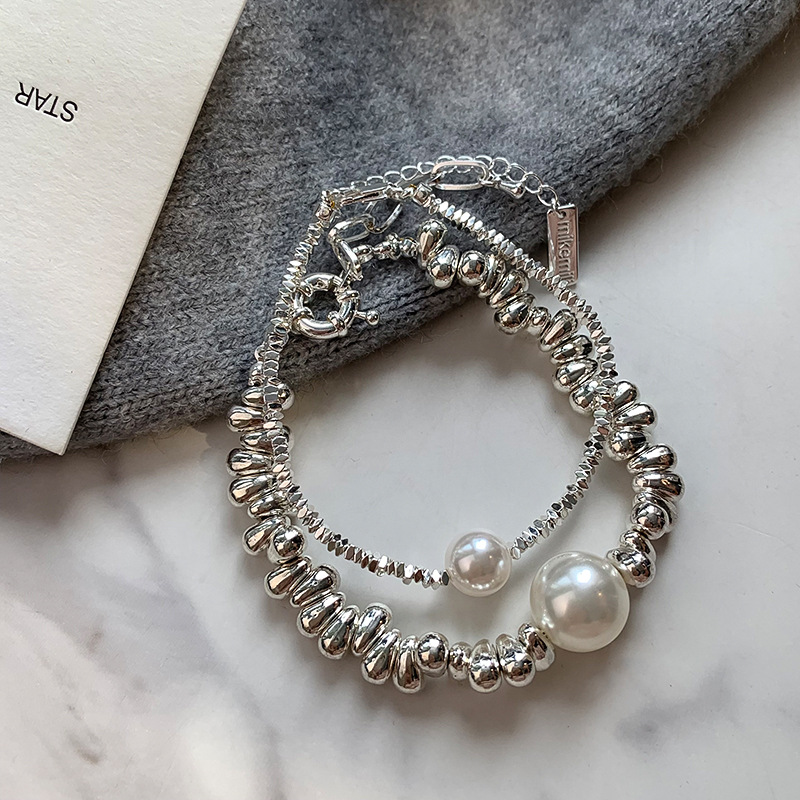 Pulsera De Cuentas De Plata
