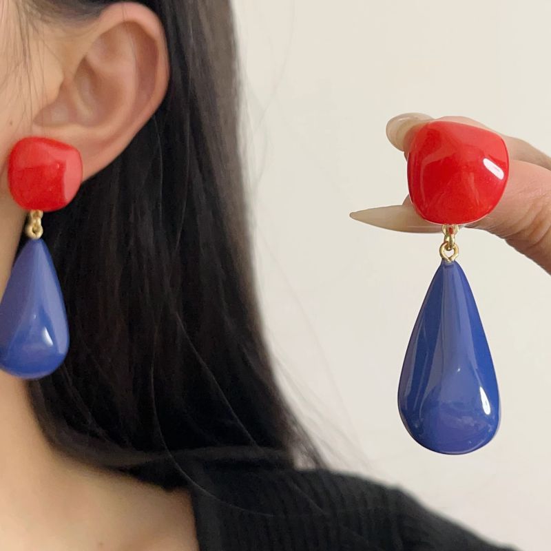 Pendientes De Lágrima De Resina