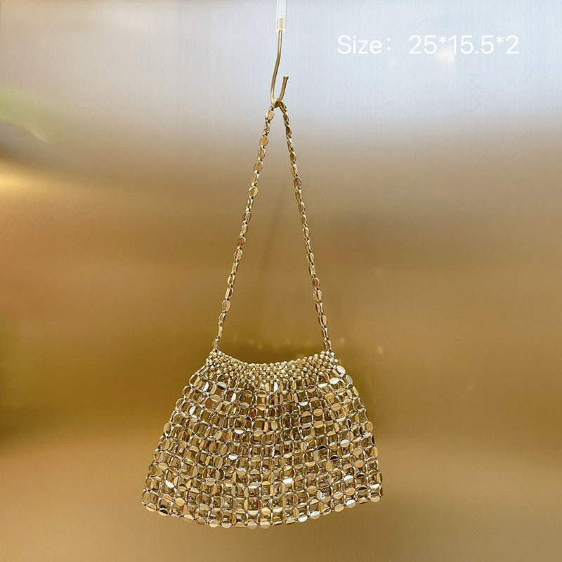 Bolso De Hombro De Pu Con Lentejuelas
