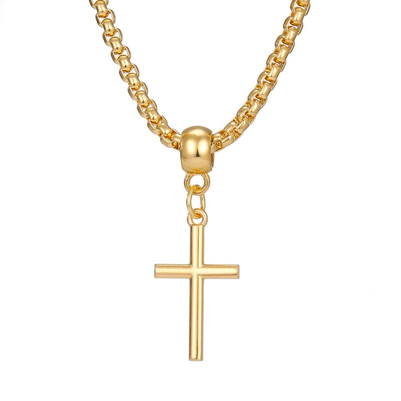 Fashion Cross Alloy Cross Necklace