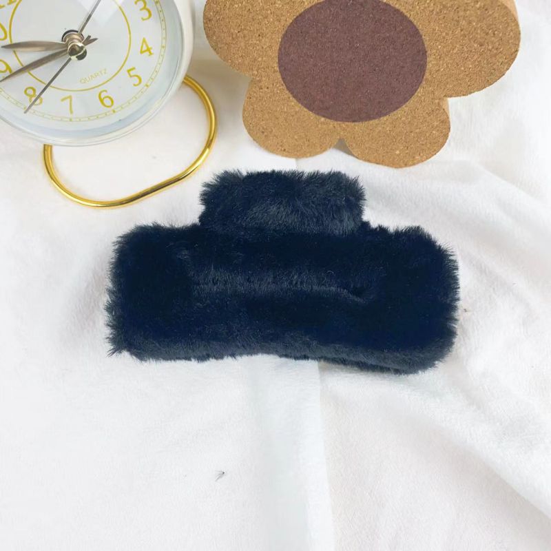 Fashion Black Plush (10.5cm) Plush Rectangular Gripper
