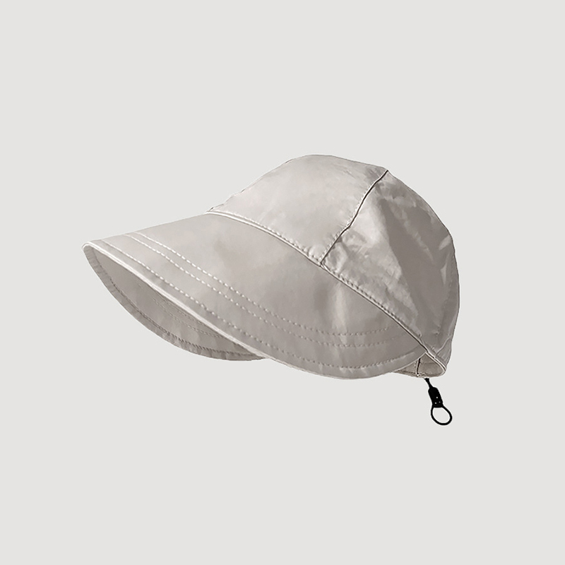 Fashion Beige Polyester Large Brim Fisherman Hat