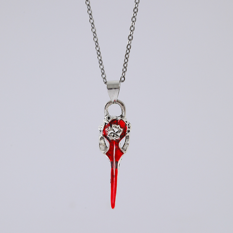 Fashion 1# Alloy Geometric Crow Head Necklace