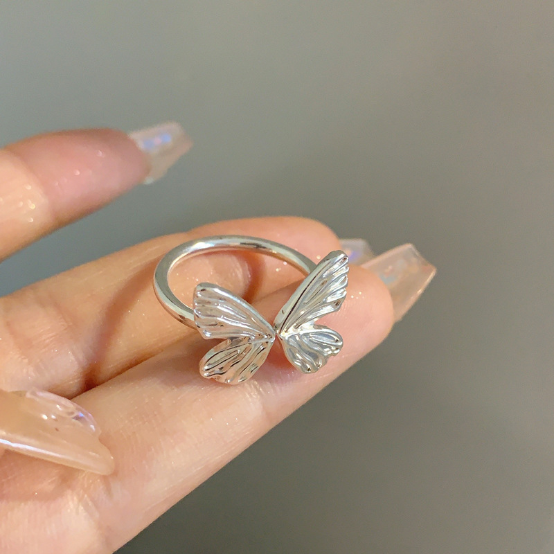 A Butterfly Ring Alloy Butterfly Ring