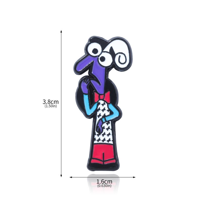 1# Alloy Geometric Cartoon Brooch