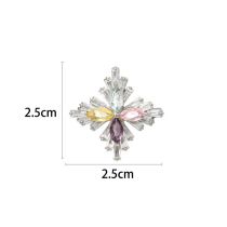Broche Geométrico De Cobre Y Diamantes.