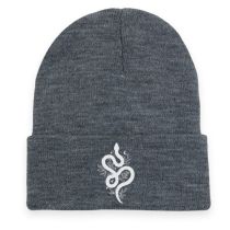 Gorro De Punto Con Bordado De Serpiente