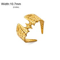 Anillo De Acero Inoxidable Con Forma De Murciélago