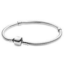 Pulsera Geométrica De Aleación Con Hueso De Serpiente