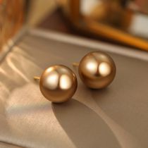 Pendientes De Perlas Redondas De Plata