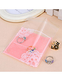Sweet Pink Lace Pattern Simple Design (100pcs)